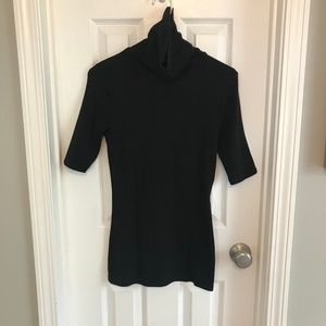Merona Black Short Sleeve Turtleneck T-Shirt